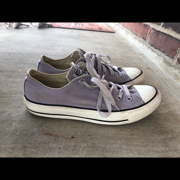 Converse Low Top Light Purple Sneakers - Picture 3 of 5